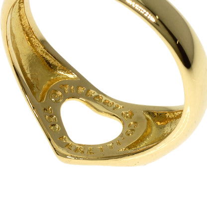 TIFFANY&Co. Open heart Ring K18 Yellow Gold Ladies [Used]