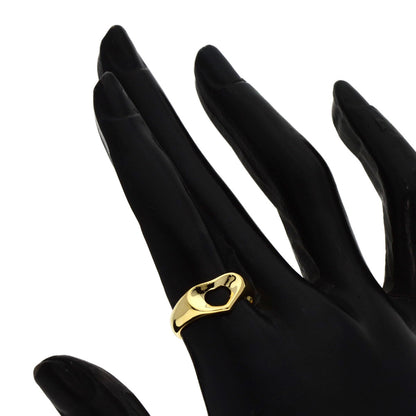 TIFFANY&Co. Open heart Ring K18 Yellow Gold Ladies [Used]