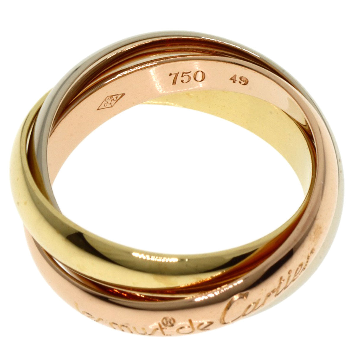 CARTIER Trinity #49 Ring K18 Yellow Gold K18 White GoldLadies [Used]