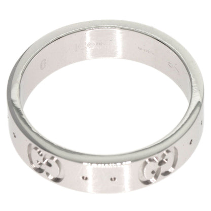 GUCCI Icon # 6 Ring K18 White Gold Ladies [Used]