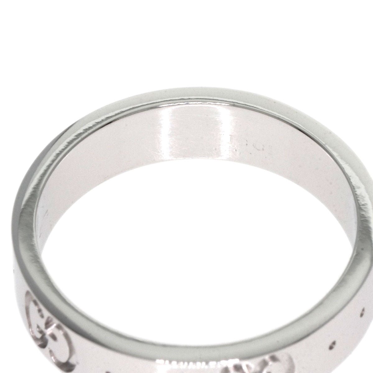 GUCCI Icon # 6 Ring K18 White Gold Ladies [Used]