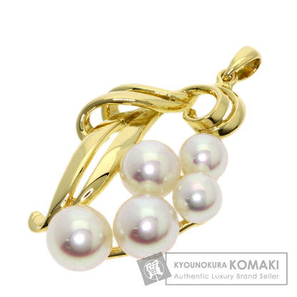 MIKIMOTO Pearl Pearl Pendant top K18 Yellow Gold Ladies [Used]