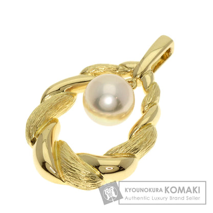 MIKIMOTO Pearl Pearl Pendant top K18 Yellow Gold Ladies [Used]