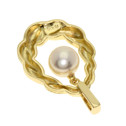 MIKIMOTO Pearl Pearl Pendant top K18 Yellow Gold Ladies [Used]