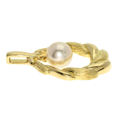 MIKIMOTO Pearl Pearl Pendant top K18 Yellow Gold Ladies [Used]