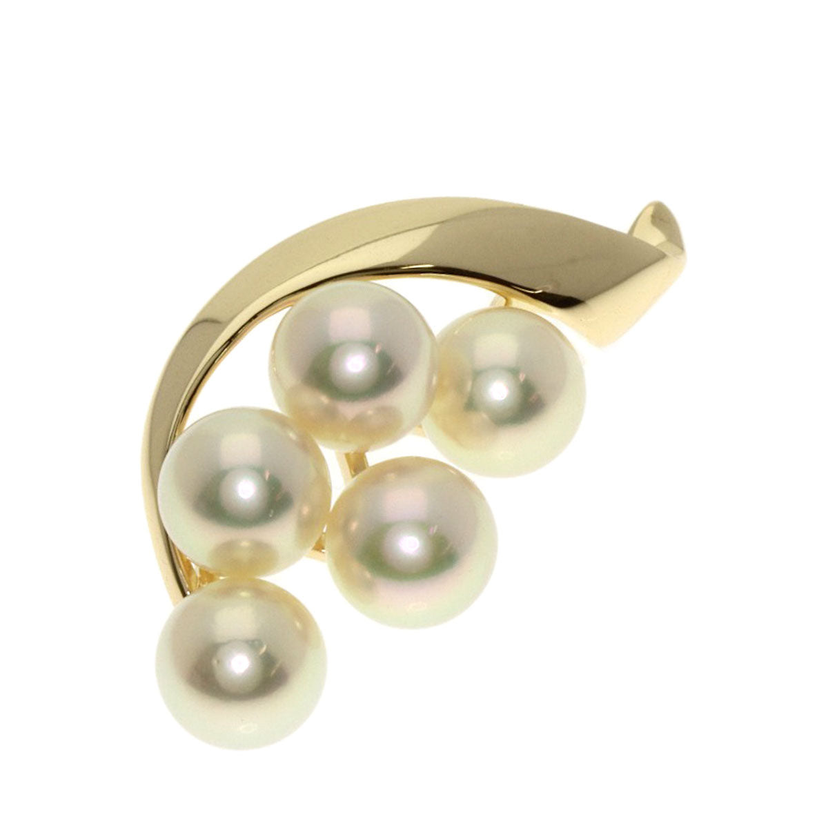 MIKIMOTO Pearl Pearl Pendant top K14 Yellow Gold Ladies [Used]