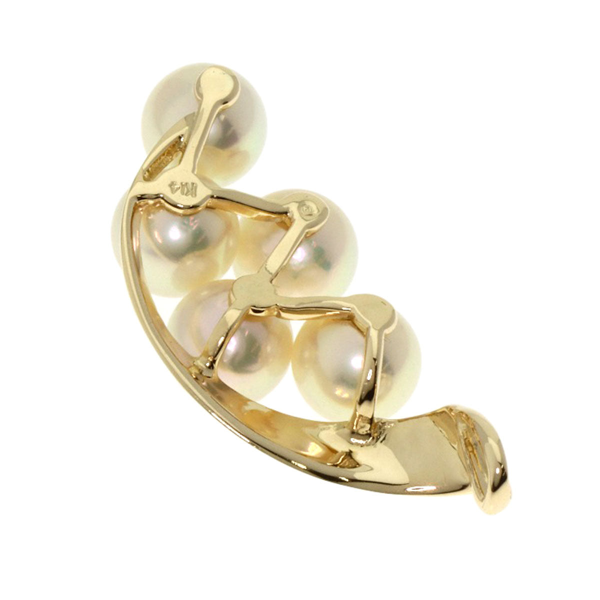 MIKIMOTO Pearl Pearl Pendant top K14 Yellow Gold Ladies [Used]