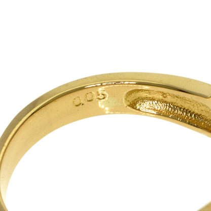 TASAKI Pearl Pearl Diamond Ring K18 Yellow Gold Ladies [Used]