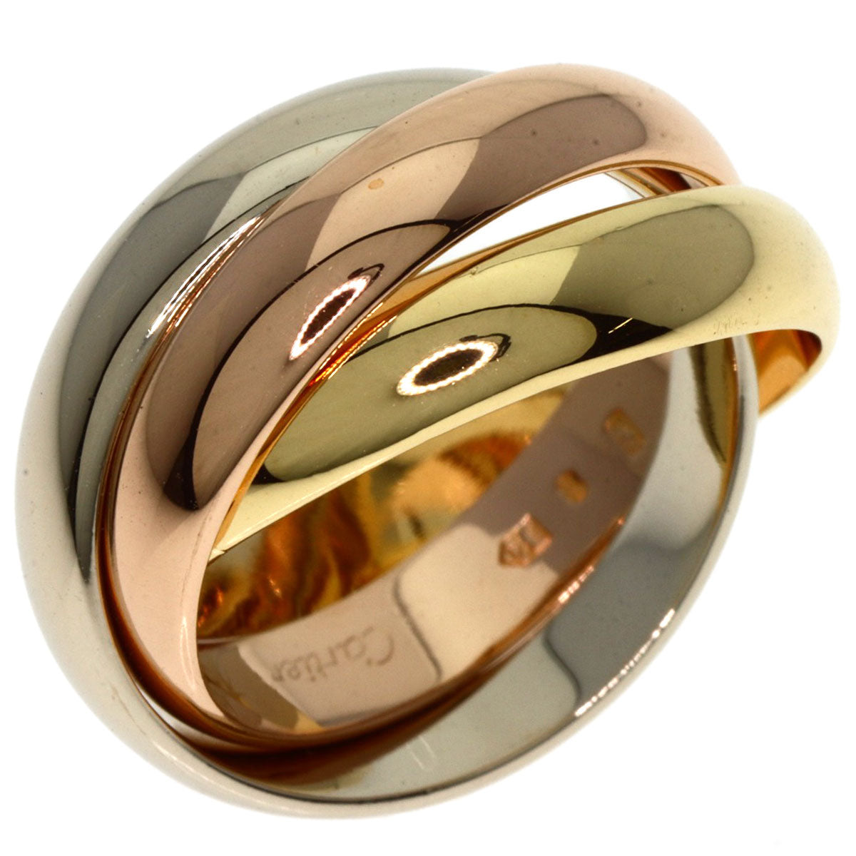 CARTIER Trinity #49 Ring K18 Yellow Gold K18 White GoldLadies [Used]