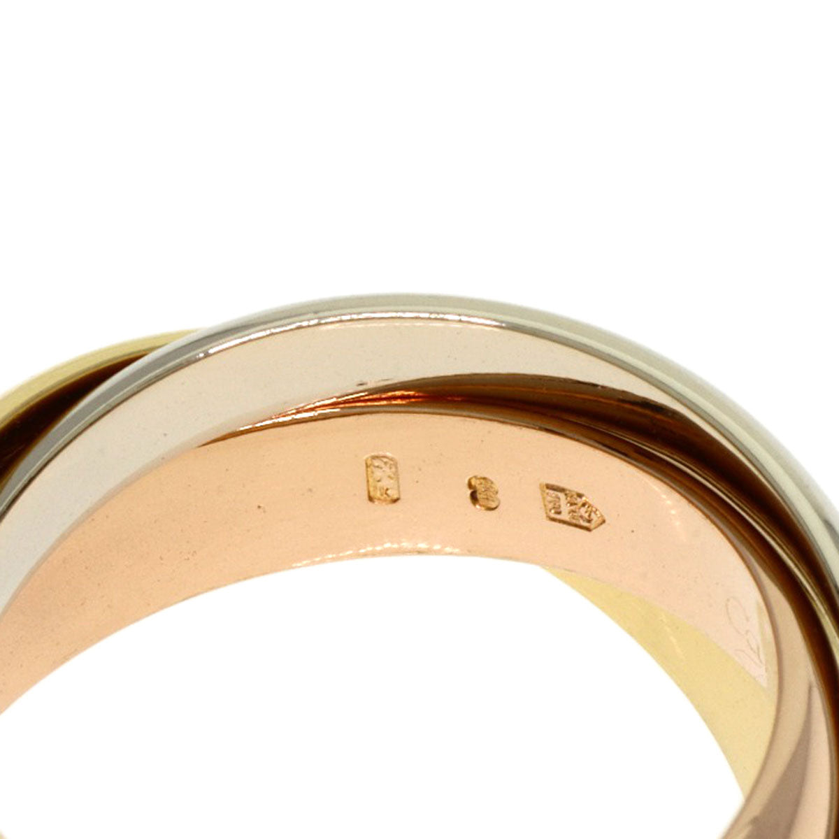 CARTIER Trinity #49 Ring K18 Yellow Gold K18 White GoldLadies [Used]