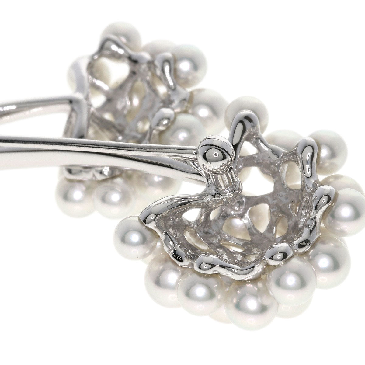 MIKIMOTO Baby pearl Pearl Brooch K18 White Gold Ladies [Used]