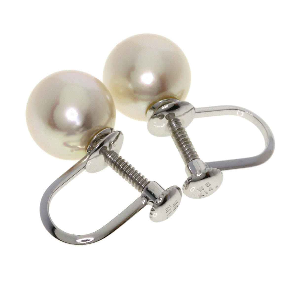 TASAKI Pearl Pearl Earring K14 White Gold Ladies [Used]