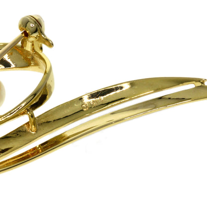 MIKIMOTO Pearl Pearl Brooch K14 Yellow Gold Ladies [Used]