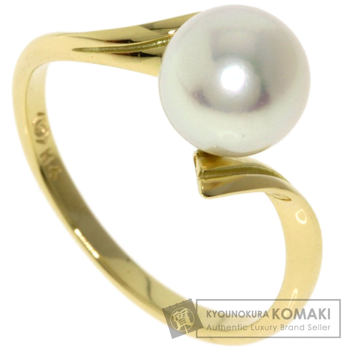 MIKIMOTO Pearl Pearl Ring K14 Yellow Gold Ladies [Used]