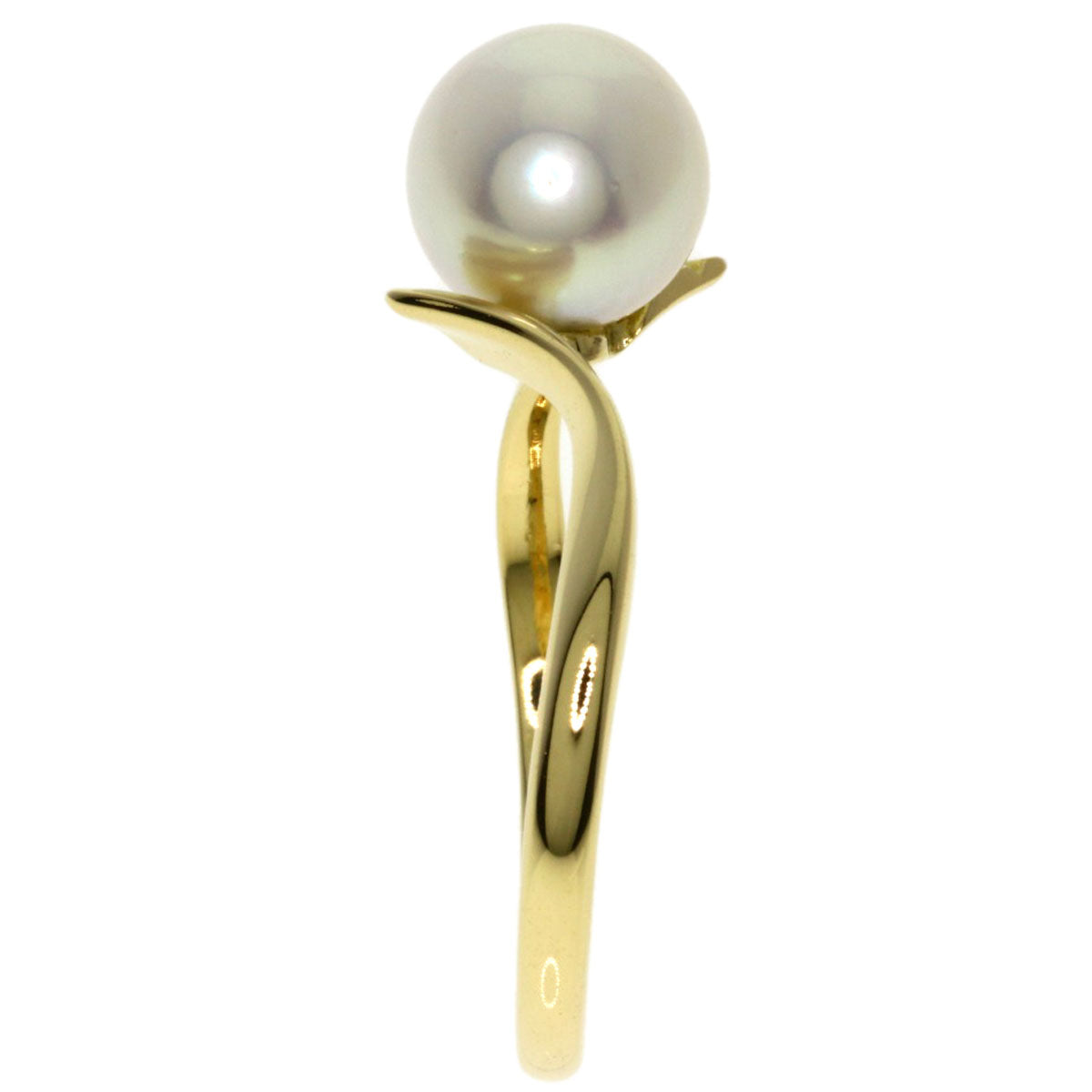 MIKIMOTO Pearl Pearl Ring K14 Yellow Gold Ladies [Used]