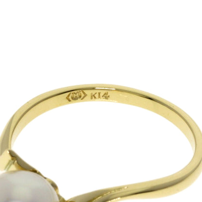 MIKIMOTO Pearl Pearl Ring K14 Yellow Gold Ladies [Used]