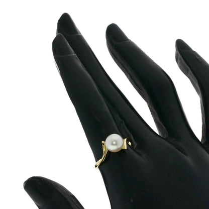 MIKIMOTO Pearl Pearl Ring K14 Yellow Gold Ladies [Used]