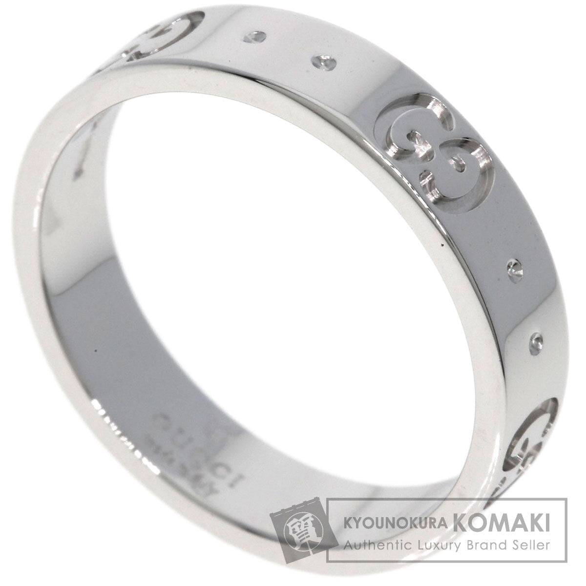 GUCCI Icon ring # 10 Ring K18 White Gold Ladies [Used]