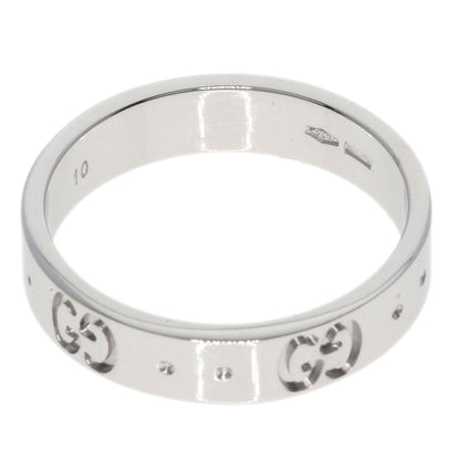 GUCCI Icon ring # 10 Ring K18 White Gold Ladies [Used]