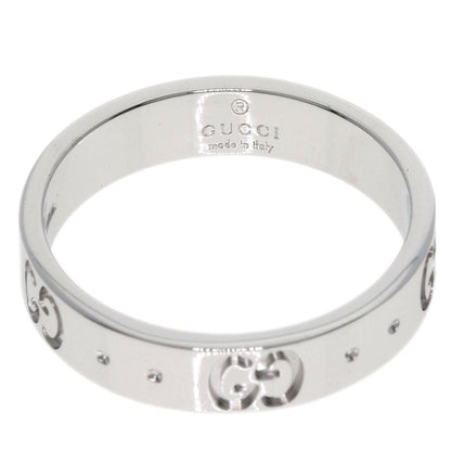 GUCCI Icon ring # 10 Ring K18 White Gold Ladies [Used]