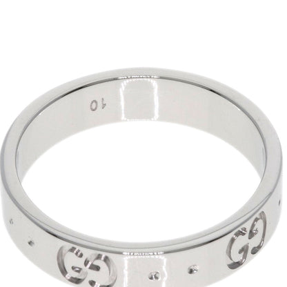GUCCI Icon ring # 10 Ring K18 White Gold Ladies [Used]
