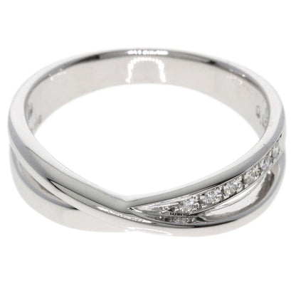 TASAKI Cross diamond Ring K18 White Gold Ladies [Used]
