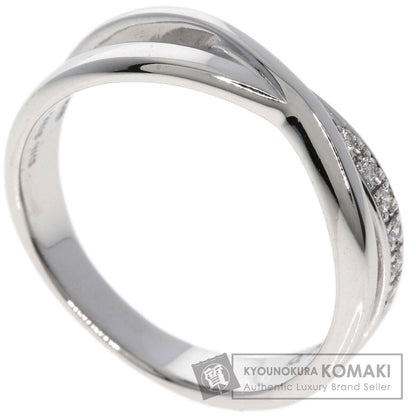 TASAKI Cross diamond Ring K18 White Gold Ladies [Used]