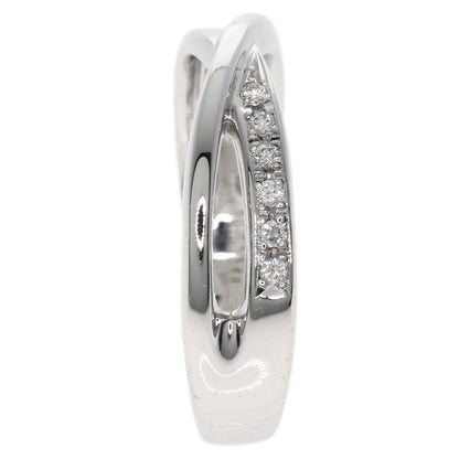 TASAKI Cross diamond Ring K18 White Gold Ladies [Used]