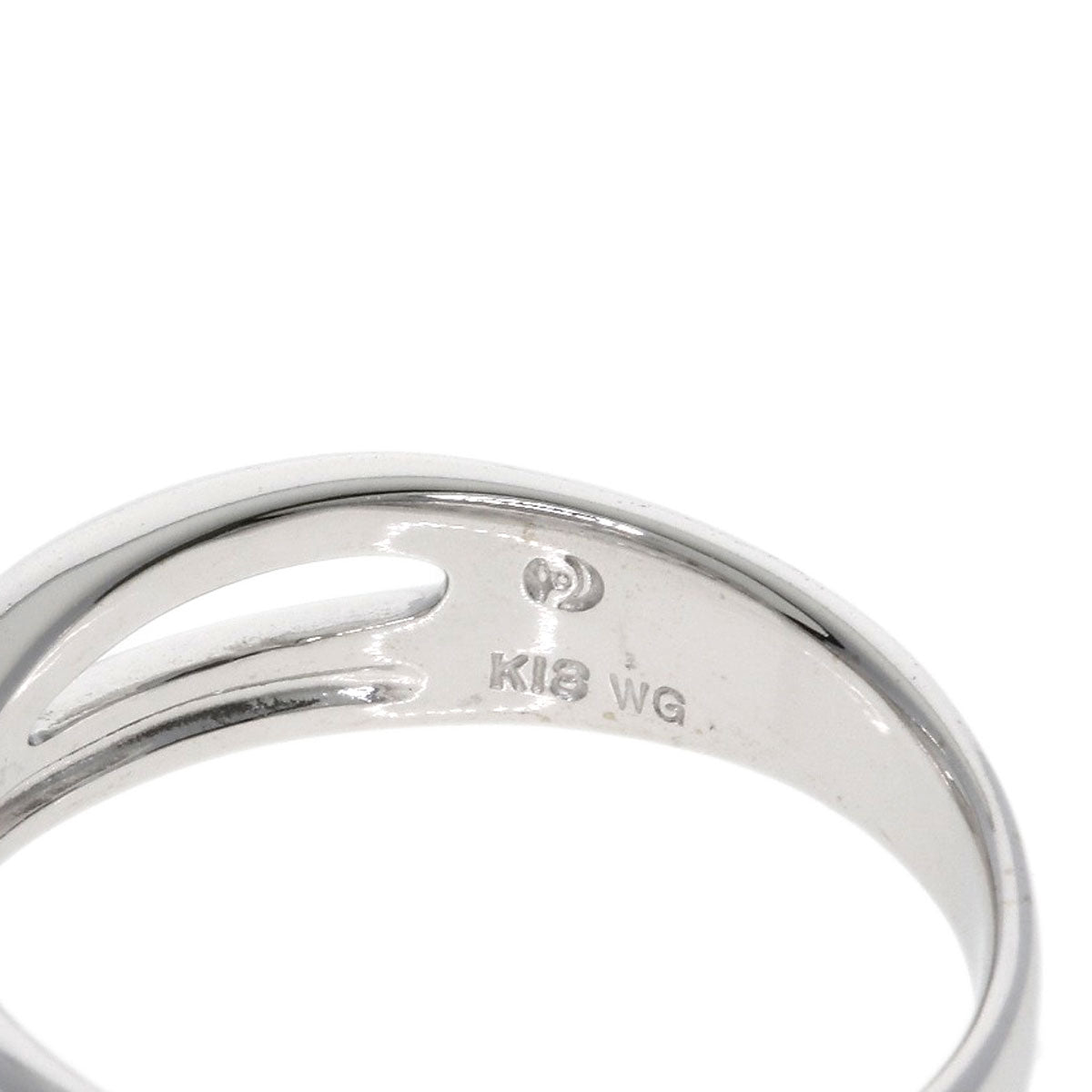 TASAKI Cross diamond Ring K18 White Gold Ladies [Used]