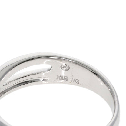 TASAKI Cross diamond Ring K18 White Gold Ladies [Used]