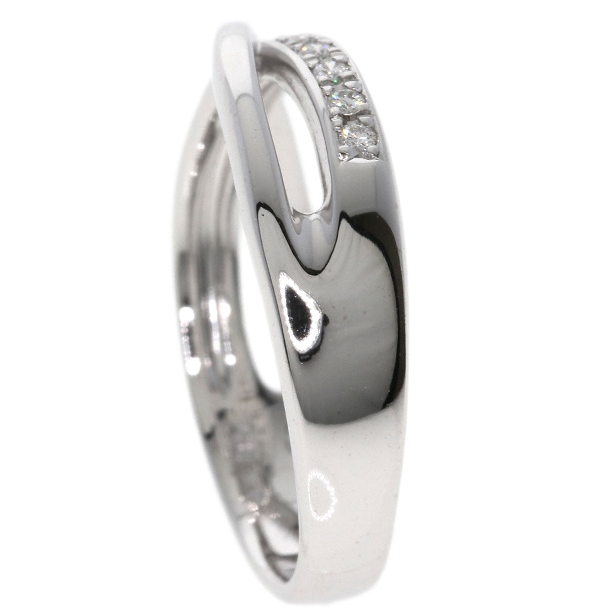 TASAKI Cross diamond Ring K18 White Gold Ladies [Used]