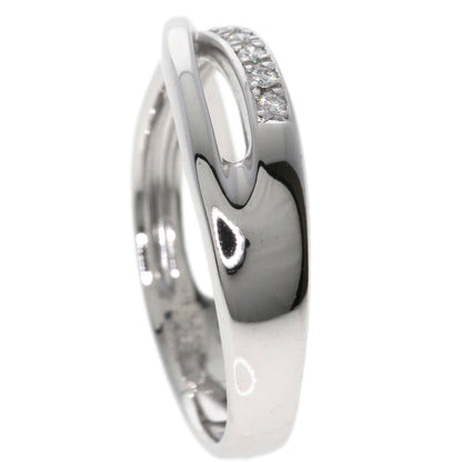 TASAKI Cross diamond Ring K18 White Gold Ladies [Used]