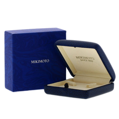 MIKIMOTO Pearl Pearl Diamond Earring K18 Yellow Gold Ladies [Used]