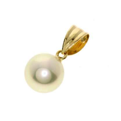 MIKIMOTO Pearl Pearl Pendant top K18 Yellow Gold Ladies [Used]