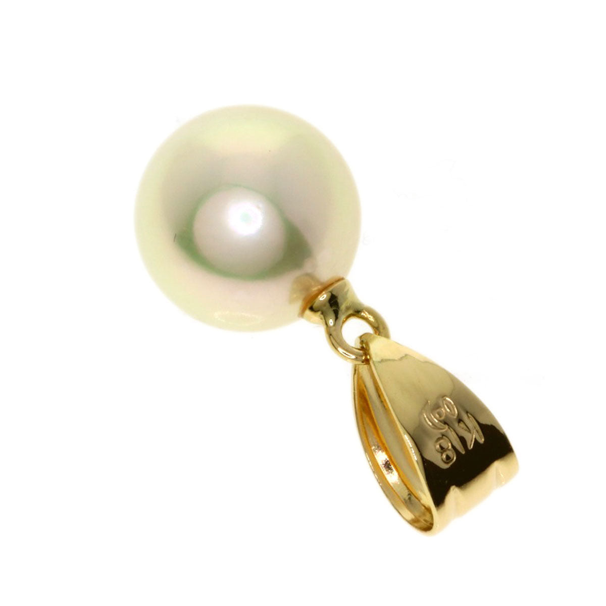 MIKIMOTO Pearl Pearl Pendant top K18 Yellow Gold Ladies [Used]