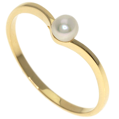 MIKIMOTO Pearl Pearl Ring K18 Yellow Gold Ladies [Used]