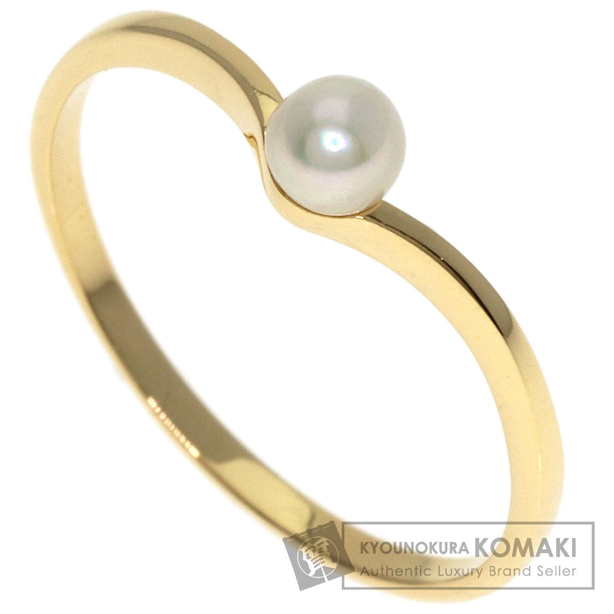 MIKIMOTO Pearl Pearl Ring K18 Yellow Gold Ladies [Used]