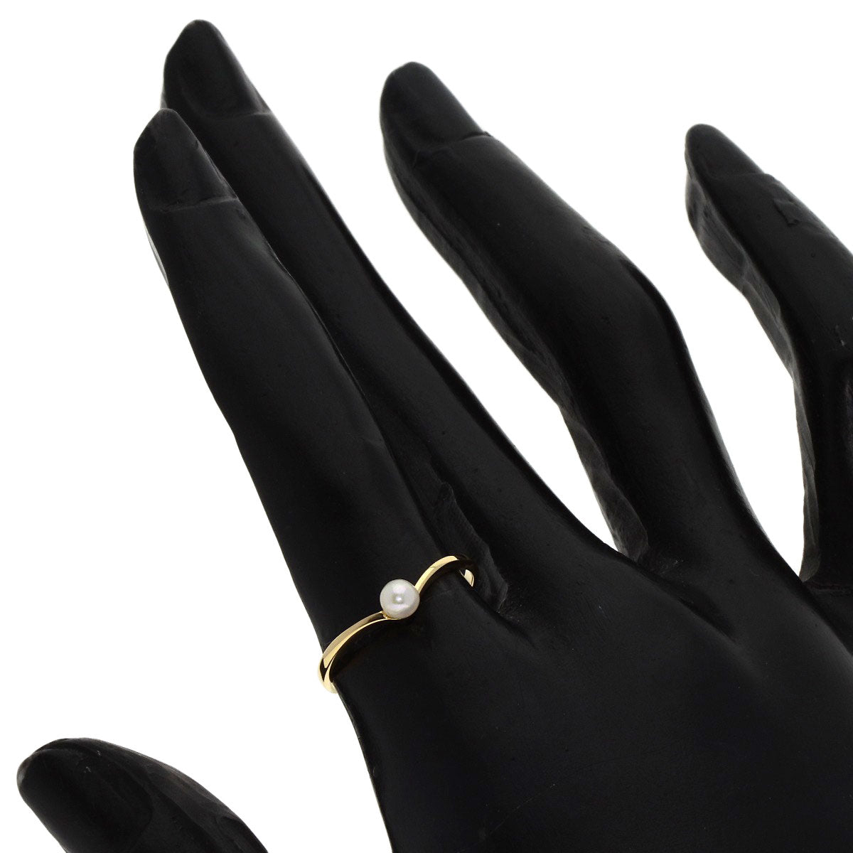 MIKIMOTO Pearl Pearl Ring K18 Yellow Gold Ladies [Used]