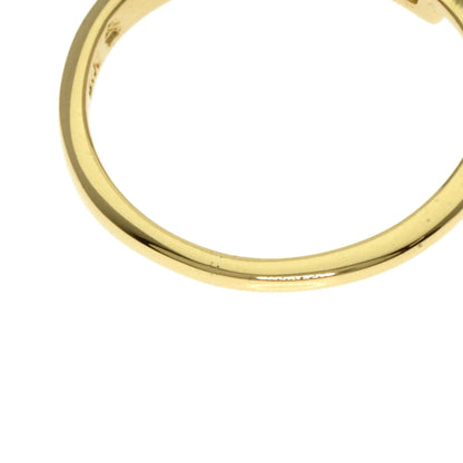 MIKIMOTO 2P Diamond Ring K18 Yellow Gold Ladies [Used]