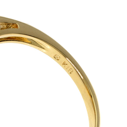 MIKIMOTO Pearl Pearl Diamond Ring K18 Yellow Gold Ladies [Used]