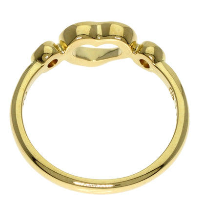 TIFFANY&Co. Open Heart 2P Diamond Ring K18 Yellow Gold Ladies [Used]