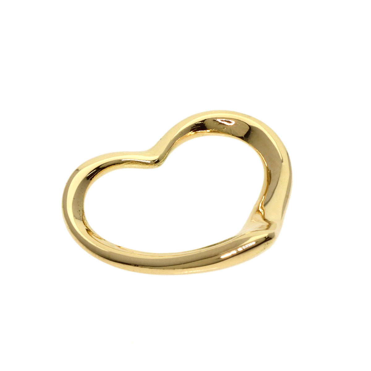 TIFFANY&Co.   Open heart Pendant top  K18 Yellow Gold Ladies [Used]