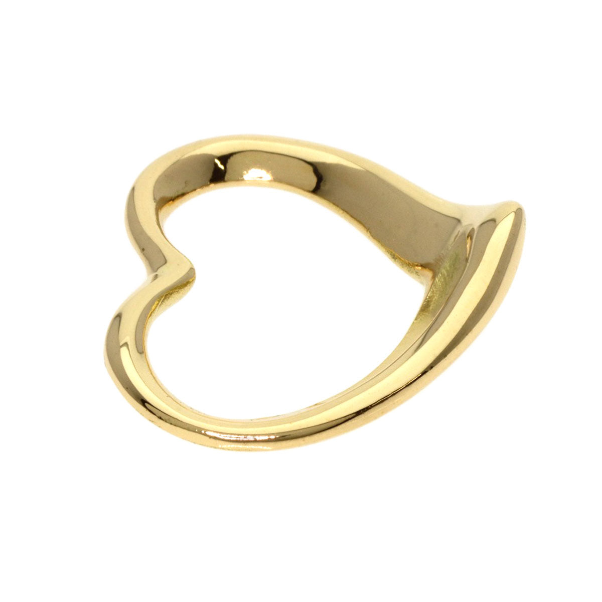 TIFFANY&Co.   Open heart Pendant top  K18 Yellow Gold Ladies [Used]