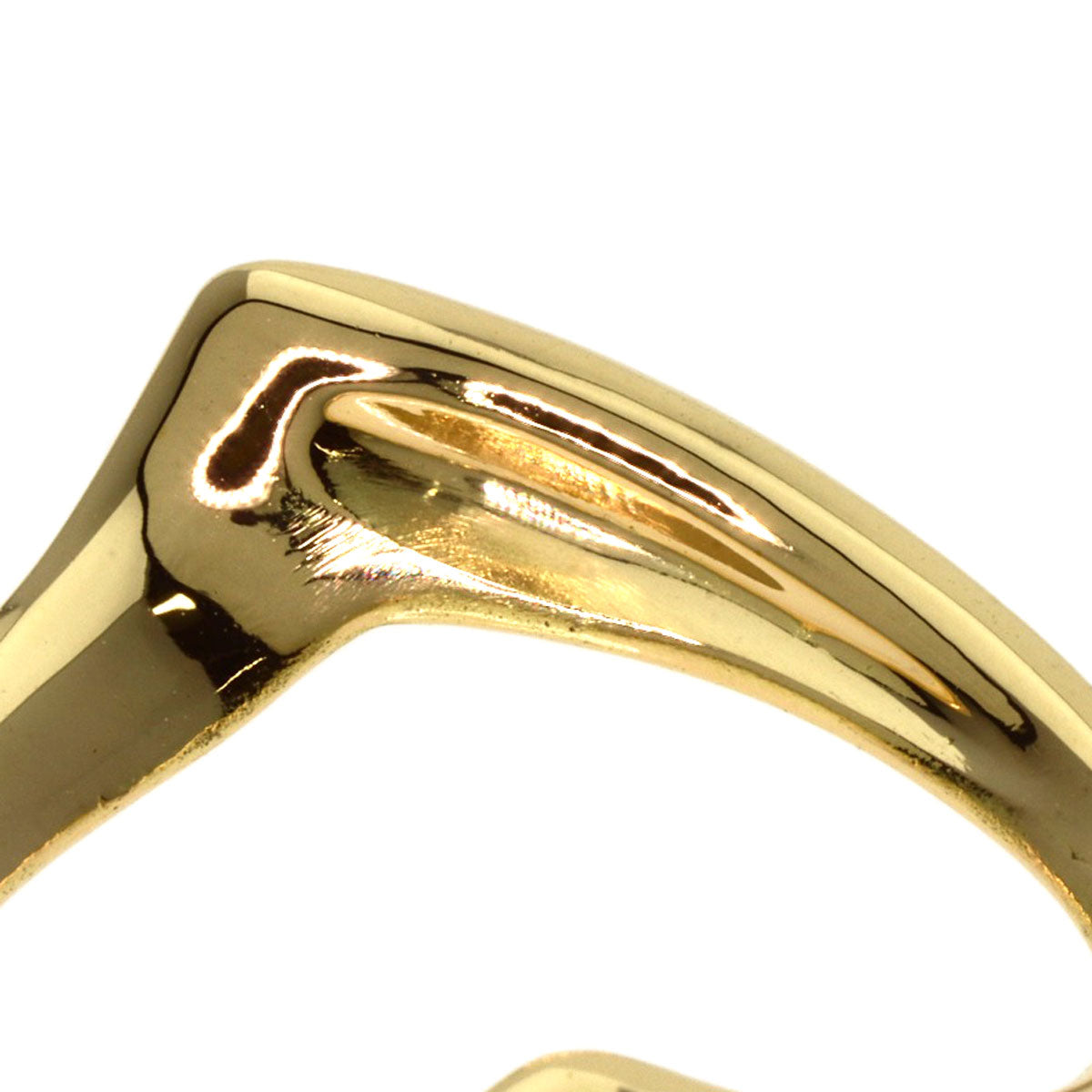 TIFFANY&Co.   Open heart Pendant top  K18 Yellow Gold Ladies [Used]