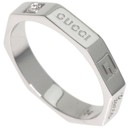 GUCCI Octagonal # 14 Ring K18 White Gold Ladies [Used]