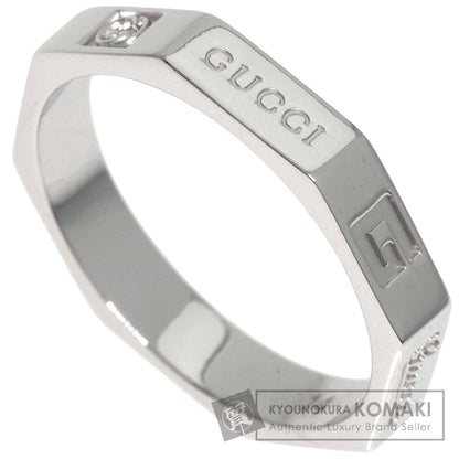 GUCCI Octagonal # 14 Ring K18 White Gold Ladies [Used]