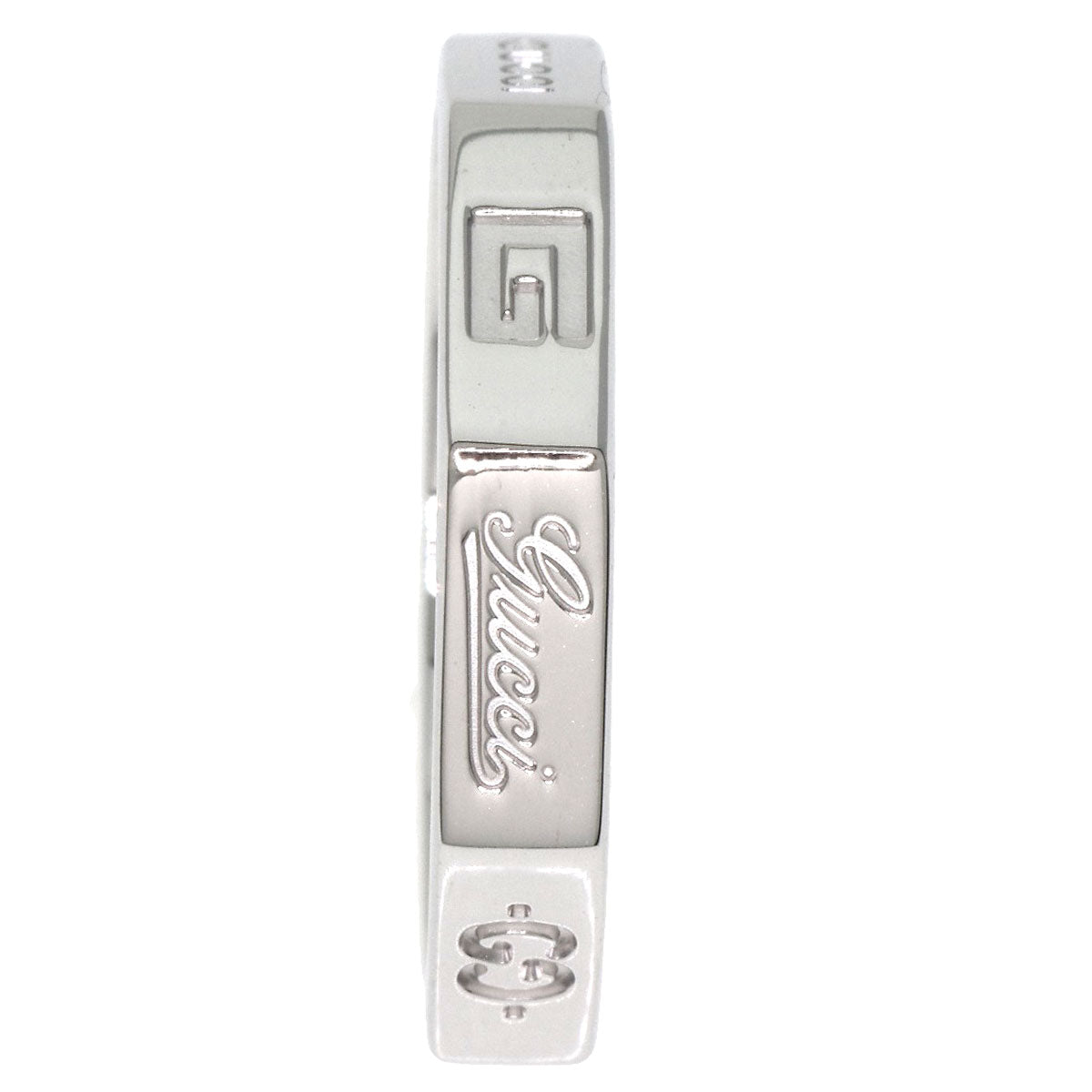 GUCCI Octagonal # 14 Ring K18 White Gold Ladies [Used]