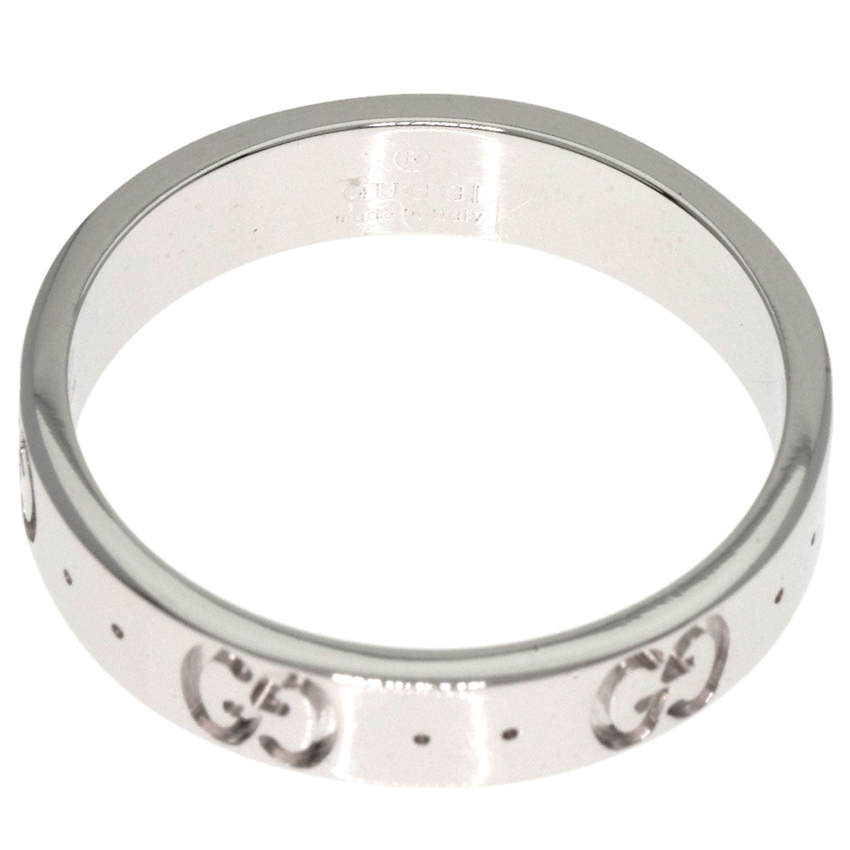 GUCCI Icon #14 Ring K18 White Gold Ladies [Used]