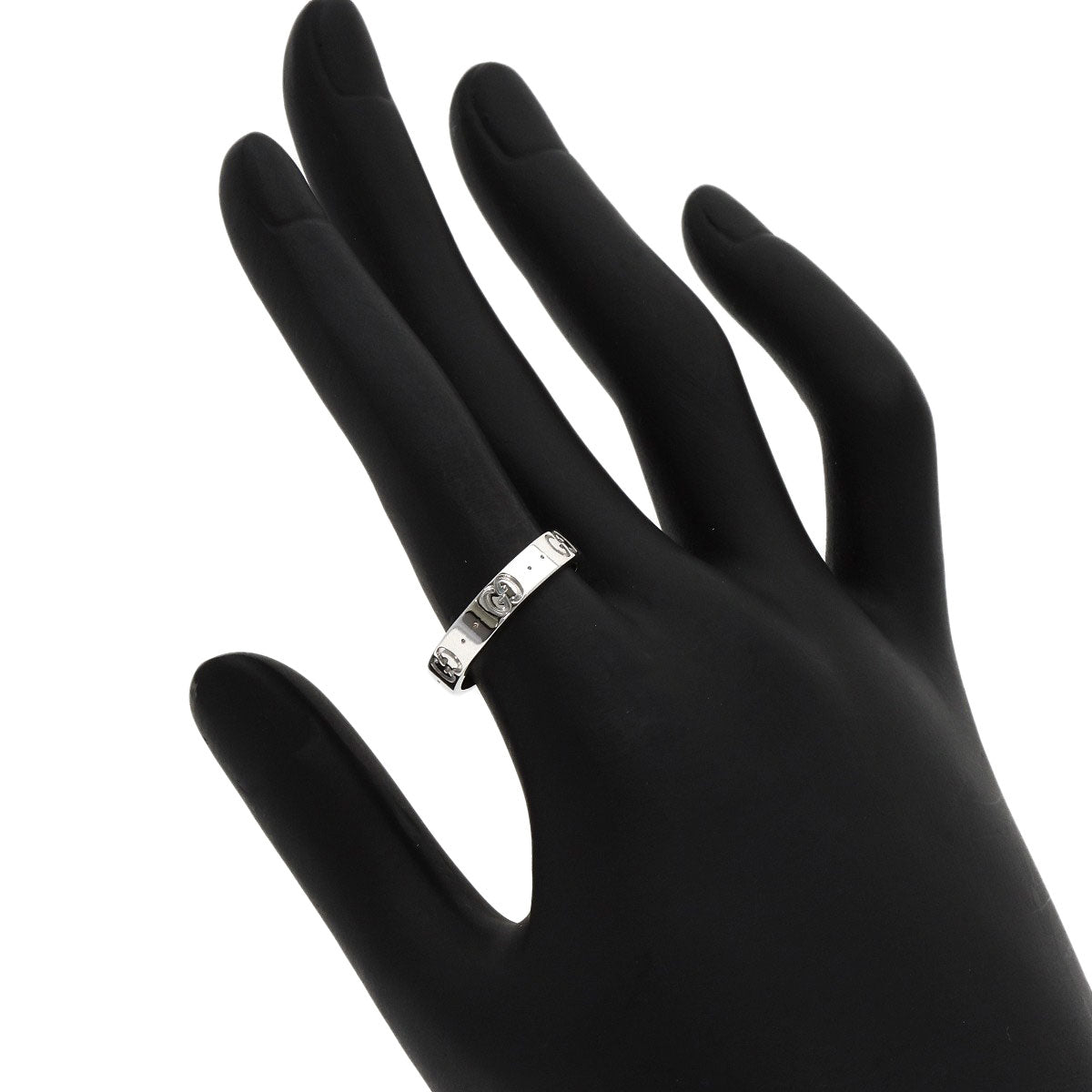 GUCCI Icon #14 Ring K18 White Gold Ladies [Used]