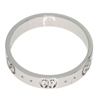 GUCCI GG Icon #19 Ring K18 White Gold Ladies [Used]